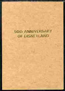 Benin 2005 imperf proof of 50th Anniversary of Disneyland overprint in gold on ungummed brown paper. Note this item is privately produced and is offered purely on its thematic appeal, it has no postal validity