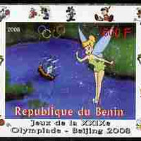 Benin 2008 Beijing Olympics - Disney Characters - Scenes from Peter Pan #2 - individual imperf deluxe sheet unmounted mint. Note this item is privately produced and is offered purely on its thematic appeal