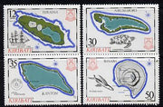 Kiribati 1984 Island Maps #3 set of 4, SG 215-8 unmounted mint*