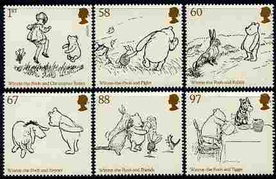 Great Britain 2010 Winnie the Pooh perf set of 6 unmounted mint