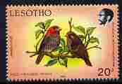 Lesotho 1988 Birds 20s Red-Headed Finch unmounted mint, SG 797