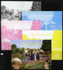 Mali 2010 Royal Engagement (William & Kate) #04 s/sheet - the set of 5 imperf progressive proofs comprising the 4 individual colours plus all 4-colour composite, unmounted mint