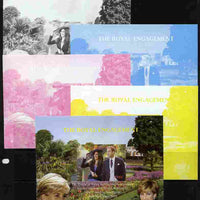 Mali 2010 Royal Engagement (William & Kate) #04 s/sheet - the set of 5 imperf progressive proofs comprising the 4 individual colours plus all 4-colour composite, unmounted mint