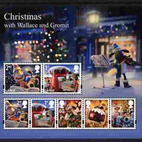 Great Britain 2010 Christmas with Wallace & Gromit perf m/sheet unmounted mint