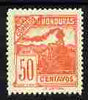 Honduras 1898 Steam Locomotive 50c orange-red unmounted mint, SG 114