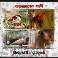 Bangladesh 2010 Birds perf sheetlet containing 4 values unmounted mint