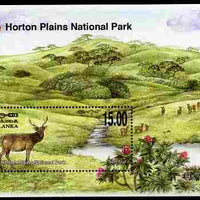 Sri Lanka 2010 Horton Plains National Park perf s/sheet #2 Sambur 15r unmounted mint
