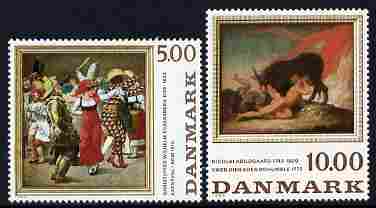 Denmark 1984 Paintings perf set of 2 unmounted mint SG 790-91