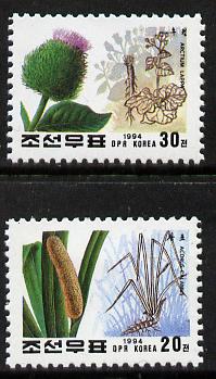 North Korea 1994 Medicinal Plants set of 2 unmounted mint, SG N3429-30*