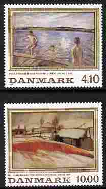 Denmark 1988 Paintings perf set of 2 unmounted mint SG 876-77