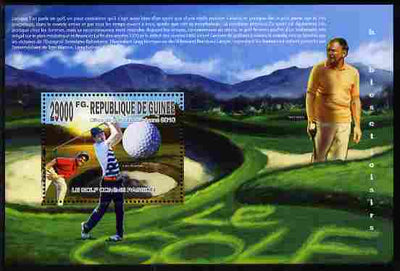 Guinea - Conakry 2010 Passion for Golf perf m/sheet unmounted mint