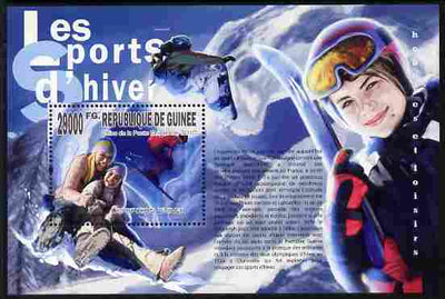 Guinea - Conakry 2010 Winter Sports perf m/sheet unmounted mint