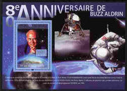 Guinea - Conakry 2010 80th Birthday of Buzz Aldrin #1 perf m/sheet unmounted mint