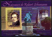 Guinea - Conakry 2010 200th Birth Anniversary of Robert Schumann perf m/sheet unmounted mint