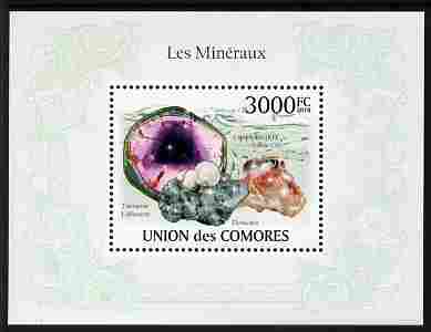 Comoro Islands 2010 Minerals perf m/sheet unmounted mint