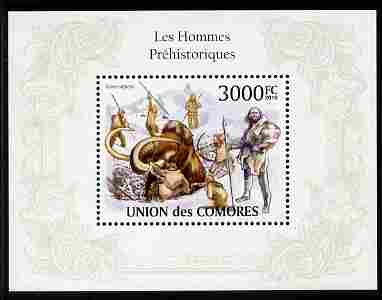 Comoro Islands 2010 Prehistoric Man perf m/sheet unmounted mint