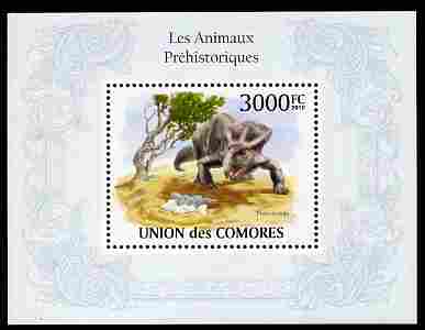 Comoro Islands 2010 Prehistoric Animals perf m/sheet unmounted mint