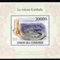 Comoro Islands 2010 Karthala Volcano perf m/sheet unmounted mint