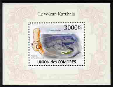 Comoro Islands 2010 Karthala Volcano perf m/sheet unmounted mint