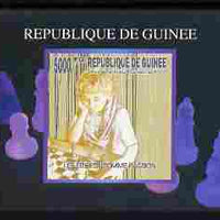 Guinea - Conakry 2010 The Passion of Chess #03 individual imperf deluxe sheet unmounted mint. Note this item is privately produced and is offered purely on its thematic appeal