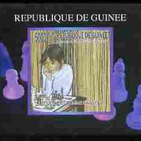 Guinea - Conakry 2010 The Passion of Chess #05 individual imperf deluxe sheet unmounted mint. Note this item is privately produced and is offered purely on its thematic appeal