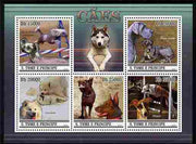 St Thomas & Prince Islands 2010 Dogs perf sheetlet containing 5 values unmounted mint