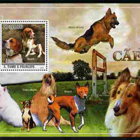 St Thomas & Prince Islands 2010 Dogs perf m/sheet unmounted mint
