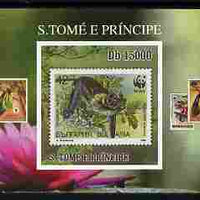 St Thomas & Prince Islands 2010 Stamp On Stamp - WWF Bat (Bulgaria) individual imperf deluxe sheet unmounted mint. Note this item is privately produced and is offered purely on its thematic appeal