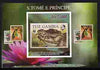 St Thomas & Prince Islands 2010 Stamp On Stamp - WWF Crocodile (The Gambia) individual imperf deluxe sheet unmounted mint. Note this item is privately produced and is offered purely on its thematic appeal