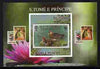 St Thomas & Prince Islands 2010 Stamp On Stamp - WWF Ducks (South Georgia) individual imperf deluxe sheet unmounted mint. Note this item is privately produced and is offered purely on its thematic appeal