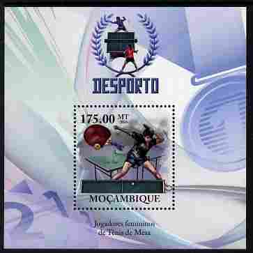 Mozambique 2010 Table Tennis Players (female) perf m/sheet unmounted mint