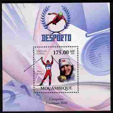 Mozambique 2010 Winter Sports (female) perf m/sheet unmounted mint