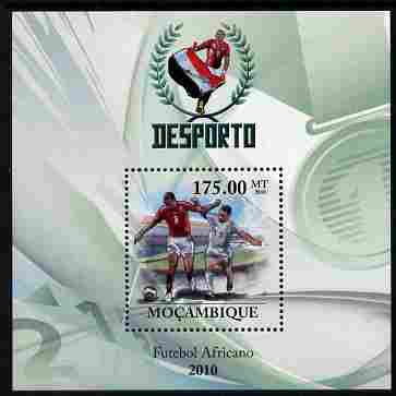 Mozambique 2010 African Football Players perf m/sheet unmounted mint