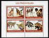 Togo 2010 Predators #1 perf sheetlet containing 4 values unmounted mint