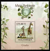 Mozambique 2010 The Environment - Giraffes perf m/sheet unmounted mint Michel BL 298