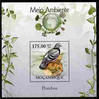 Mozambique 2010 The Environment - Pigeons perf m/sheet unmounted mint Michel BL 291