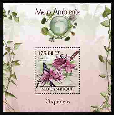 Mozambique 2010 The Environment - Orchids perf m/sheet unmounted mint Michel BL 290