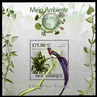 Mozambique 2010 The Environment - Flora & Tropical Birds perf m/sheet unmounted mint Michel BL 292