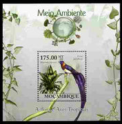 Mozambique 2010 The Environment - Flora & Tropical Birds perf m/sheet unmounted mint Michel BL 292