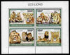 Togo 2010 Lions perf sheetlet containing 4 values unmounted mint