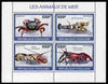 Togo 2010 Sea Life perf sheetlet containing 4 values unmounted mint