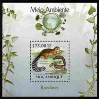 Mozambique 2010 The Environment - Rodents perf m/sheet unmounted mint Michel BL 296