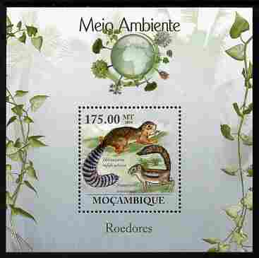 Mozambique 2010 The Environment - Rodents perf m/sheet unmounted mint Michel BL 296