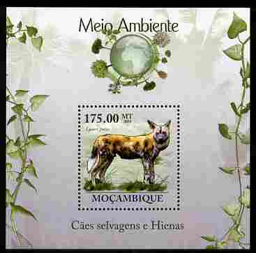 Mozambique 2010 The Environment - Wild Dogs & Hyenas perf m/sheet unmounted mint Michel BL 305