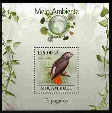 Mozambique 2010 The Environment - Parrots perf m/sheet unmounted mint Michel BL 295