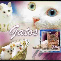 St Thomas & Prince Islands 2010 Domestic Cats perf m/sheet unmounted mint