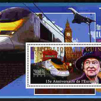 Guinea - Conakry 2009 15th Anniversary of Eurostar perf m/sheet unmounted mint Michel BL 1784