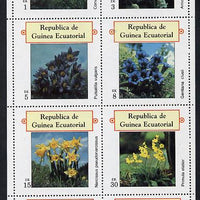 Equatorial Guinea 1977 Flowers perf set of 8 (Mi 1213-20A) unmounted mint