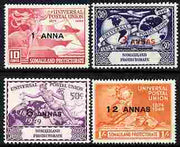 Somaliland 1949 KG6 75th Anniversary of Universal Postal Union set of 4 unmounted mint, SG 121-24