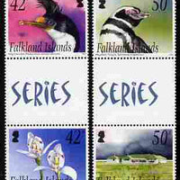 Falkland Islands 2004 Off-shore Islands - 4th series perf set of 4 (2 se-tenant gutter pairs) unmounted mint, SG 993-6
